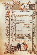 Jean Pucelle Belleville Breviary-December painting